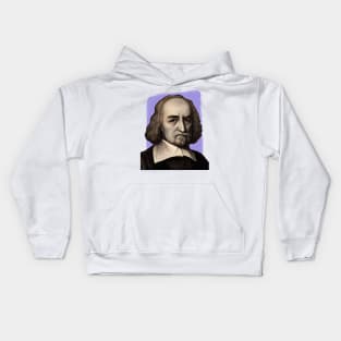 English Philosopher Thomas Hobbes illustration Kids Hoodie